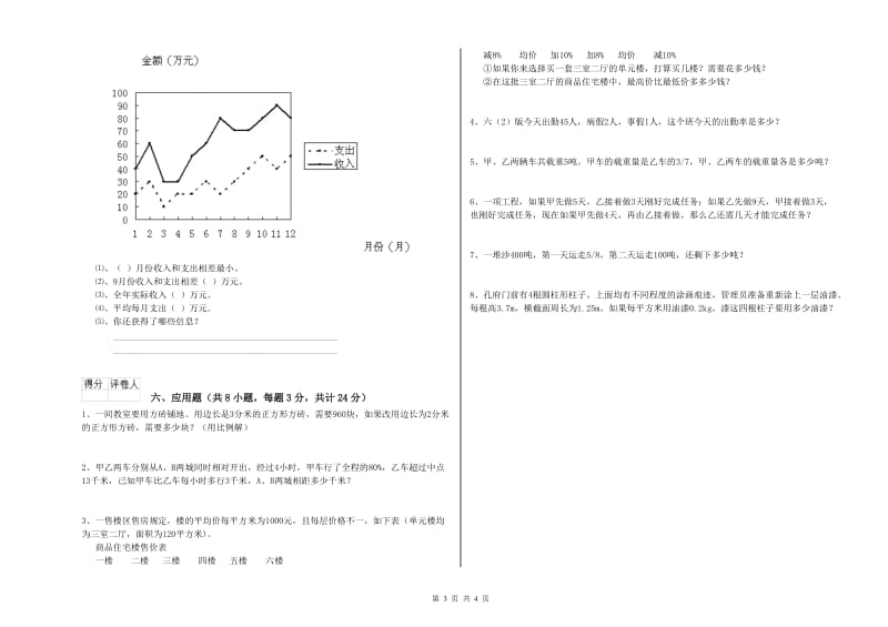 2019年实验小学小升初数学过关检测试卷B卷 江西版（附解析）.doc_第3页