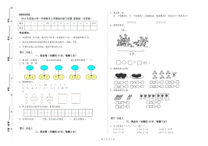 2019年實驗小學(xué)一年級數(shù)學(xué)上學(xué)期綜合練習(xí)試題 浙教版（含答案）.doc