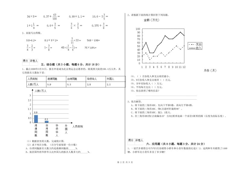 2019年实验小学小升初数学能力提升试卷A卷 沪教版（附解析）.doc_第2页