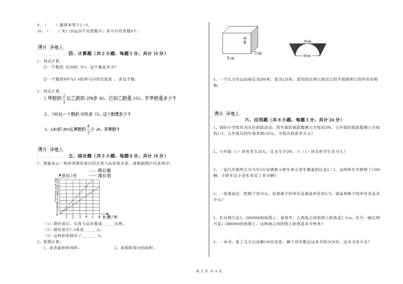 2019年实验小学小升初数学模拟考试试题D卷 上海教育版（附解析）.doc_第2页