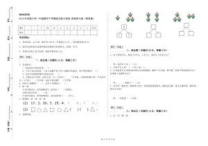 2019年實驗小學(xué)一年級數(shù)學(xué)下學(xué)期綜合練習(xí)試卷 西南師大版（附答案）.doc