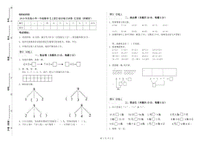 2019年實(shí)驗(yàn)小學(xué)一年級(jí)數(shù)學(xué)【上冊(cè)】綜合練習(xí)試卷 江西版（附解析）.doc