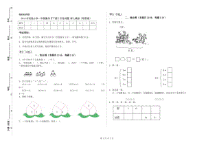 2019年实验小学一年级数学【下册】月考试题 新人教版（附答案）.doc