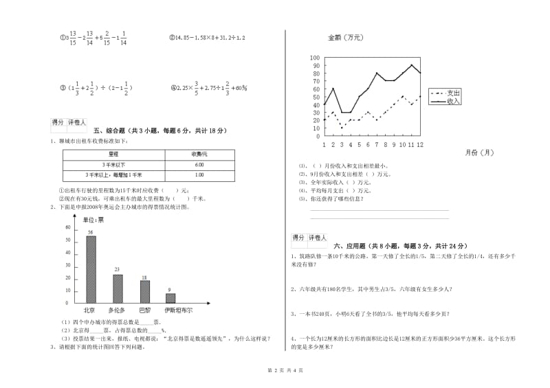 2019年实验小学小升初数学自我检测试题D卷 沪教版（含答案）.doc_第2页