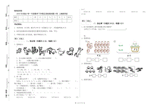 2019年實(shí)驗(yàn)小學(xué)一年級數(shù)學(xué)下學(xué)期自我檢測試題D卷 上海教育版.doc