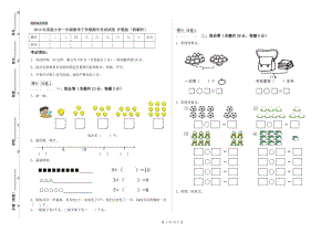 2019年實(shí)驗(yàn)小學(xué)一年級(jí)數(shù)學(xué)下學(xué)期期中考試試卷 滬教版（附解析）.doc