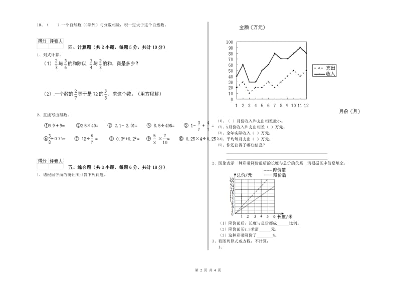 2019年实验小学小升初数学自我检测试题D卷 上海教育版（附答案）.doc_第2页