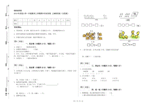 2019年實(shí)驗(yàn)小學(xué)一年級(jí)數(shù)學(xué)上學(xué)期期中考試試卷 上海教育版（含答案）.doc