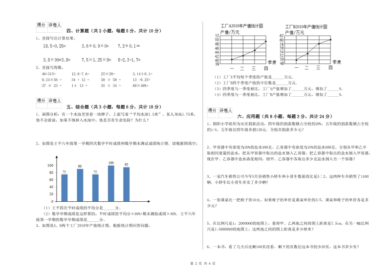 2019年实验小学小升初数学能力提升试卷B卷 赣南版（含答案）.doc_第2页