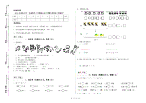 2019年實驗小學(xué)一年級數(shù)學(xué)上學(xué)期綜合練習(xí)試題 浙教版（附解析）.doc