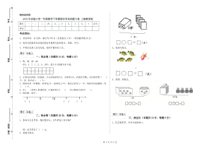 2019年實驗小學一年級數(shù)學下學期期末考試試題B卷 上海教育版.doc