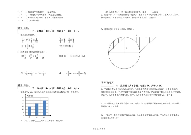 2019年实验小学小升初数学提升训练试题D卷 赣南版（附解析）.doc_第2页