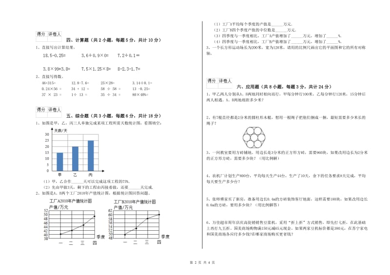 2019年实验小学小升初数学考前练习试题D卷 赣南版（附答案）.doc_第2页