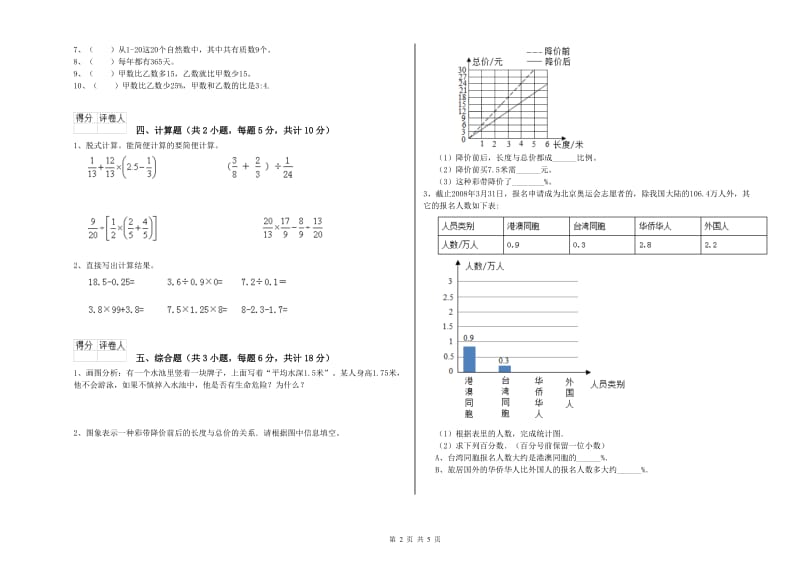 2019年实验小学小升初数学过关检测试题D卷 沪教版（附答案）.doc_第2页