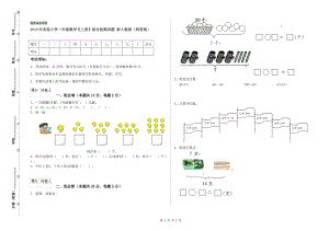 2019年实验小学一年级数学【上册】综合检测试题 新人教版（附答案）.doc