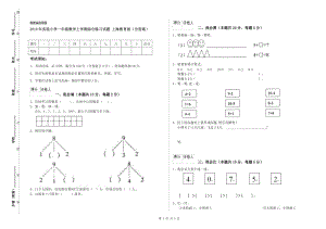 2019年實(shí)驗(yàn)小學(xué)一年級(jí)數(shù)學(xué)上學(xué)期綜合練習(xí)試題 上海教育版（含答案）.doc