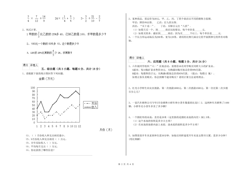 2019年实验小学小升初数学综合检测试题A卷 沪教版（附答案）.doc_第2页