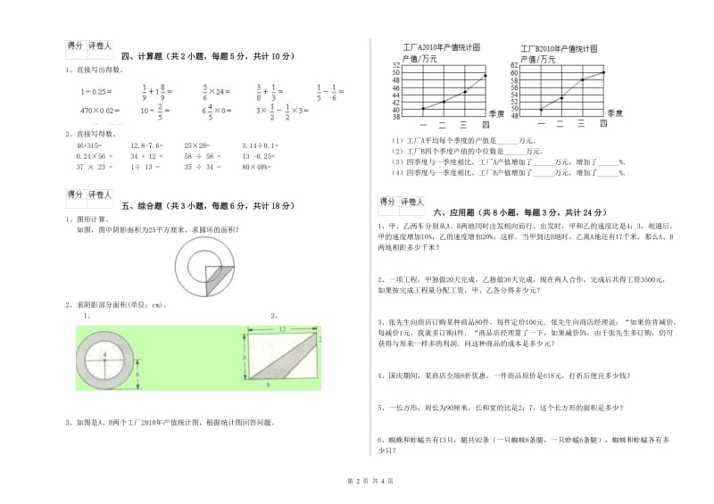 2019年实验小学小升初数学能力检测试题D卷 人教版（附解析）.doc_第2页