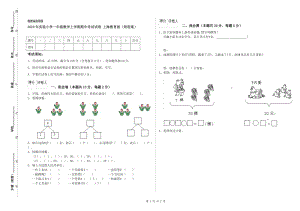 2020年實驗小學一年級數(shù)學上學期期中考試試卷 上海教育版（附答案）.doc