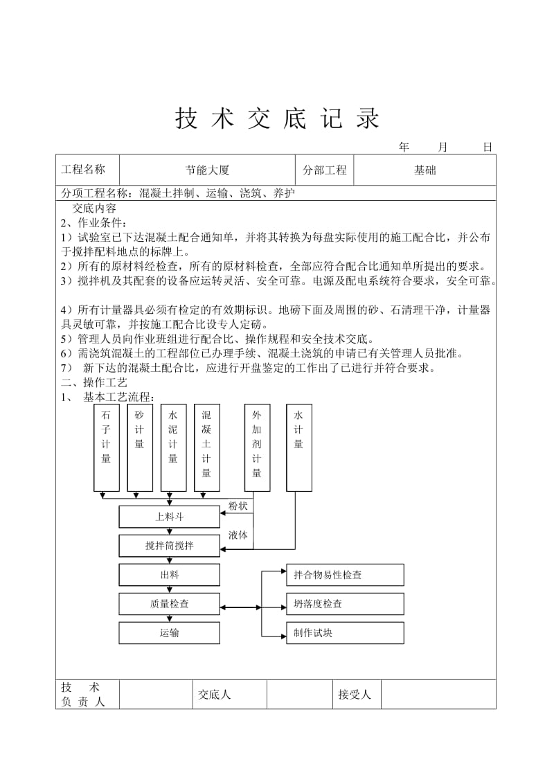 混凝土拌制、运输、浇筑、养护技术交底_第2页