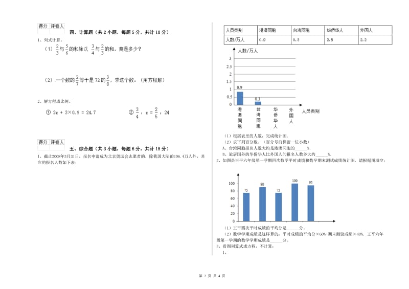 2020年实验小学小升初数学每日一练试卷C卷 人教版（含答案）.doc_第2页