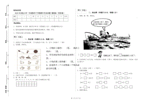 2020年實(shí)驗小學(xué)一年級數(shù)學(xué)下學(xué)期期中考試試題 豫教版（附答案）.doc