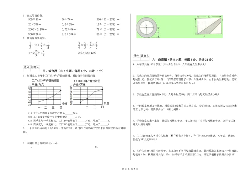 2020年实验小学小升初数学每日一练试题A卷 人教版（附答案）.doc_第2页