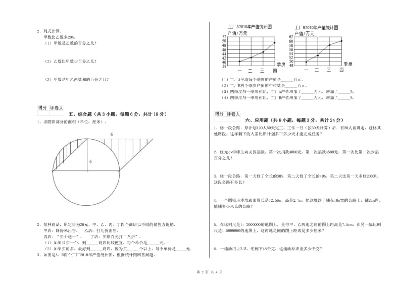 2020年实验小学小升初数学每周一练试题C卷 赣南版（含答案）.doc_第2页