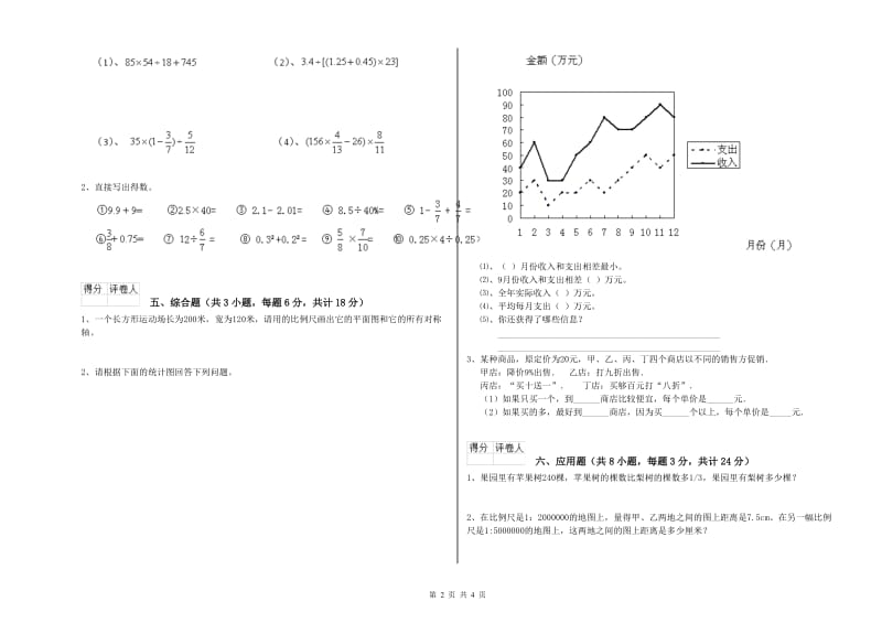 2020年实验小学小升初数学全真模拟考试试卷D卷 浙教版（含答案）.doc_第2页