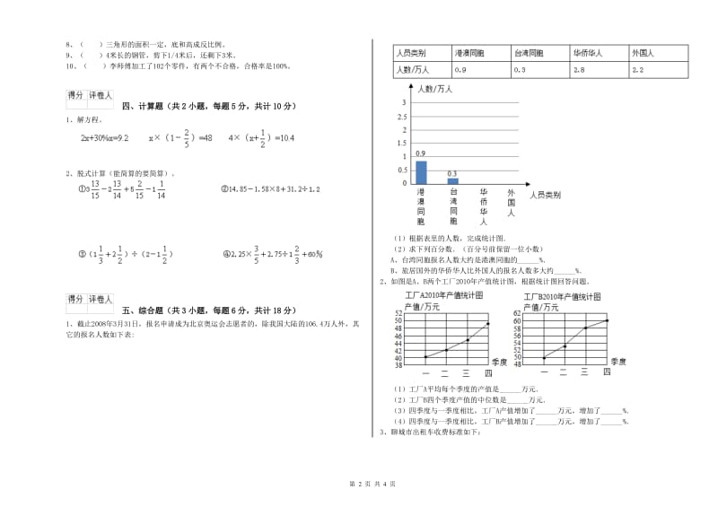 2020年实验小学小升初数学考前检测试题C卷 人教版（附解析）.doc_第2页