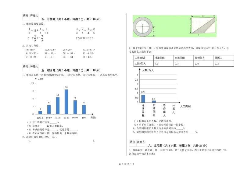 2020年实验小学小升初数学综合练习试题D卷 沪教版（附解析）.doc_第2页