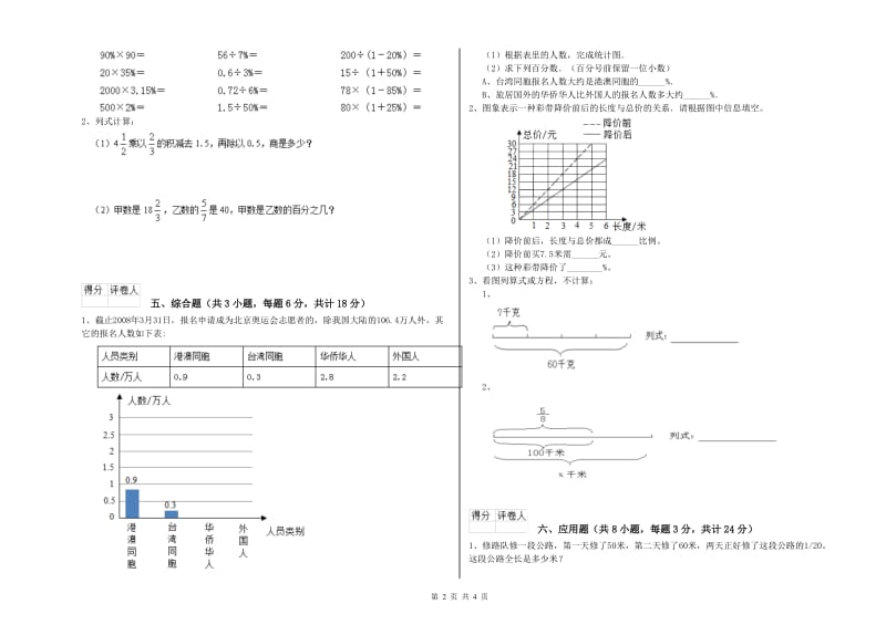 2020年实验小学小升初数学综合练习试题D卷 赣南版（含答案）.doc_第2页