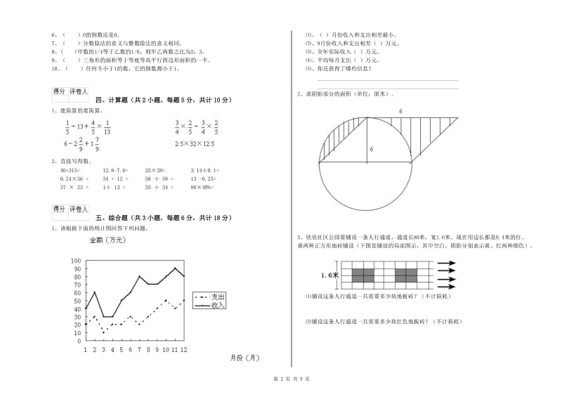 2020年实验小学小升初数学能力提升试题C卷 江西版（附解析）.doc_第2页