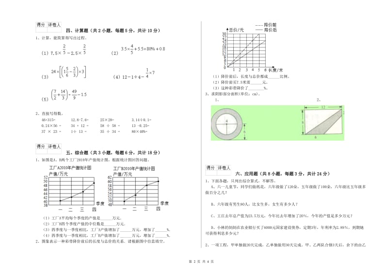 2020年实验小学小升初数学能力提升试卷A卷 江苏版（附解析）.doc_第2页