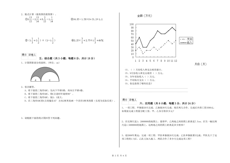 2020年实验小学小升初数学综合练习试题D卷 人教版（含答案）.doc_第2页