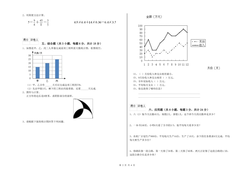 2020年实验小学小升初数学强化训练试卷A卷 沪教版（附答案）.doc_第2页