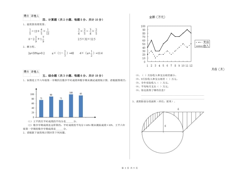 2020年实验小学小升初数学模拟考试试题A卷 人教版（附答案）.doc_第2页