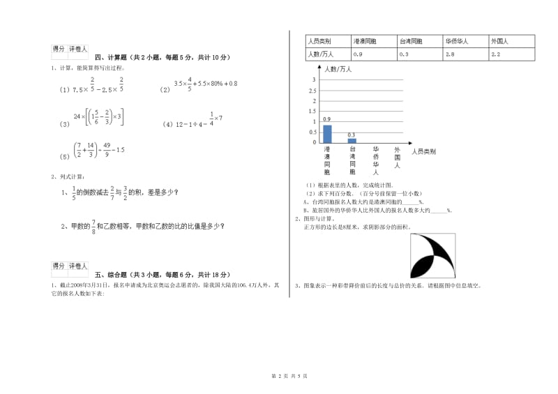 2020年实验小学小升初数学每日一练试卷A卷 新人教版（附答案）.doc_第2页