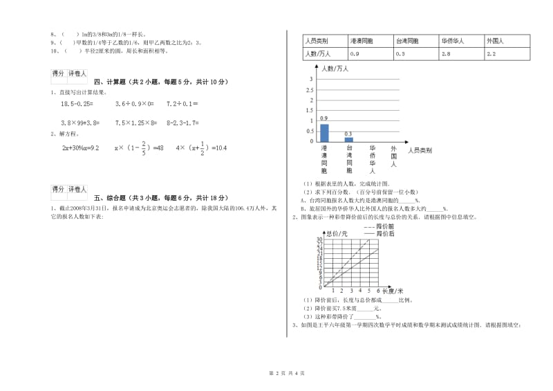 2020年实验小学小升初数学提升训练试题B卷 江苏版（附答案）.doc_第2页