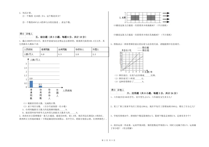 2020年实验小学小升初数学强化训练试卷A卷 上海教育版（附答案）.doc_第2页