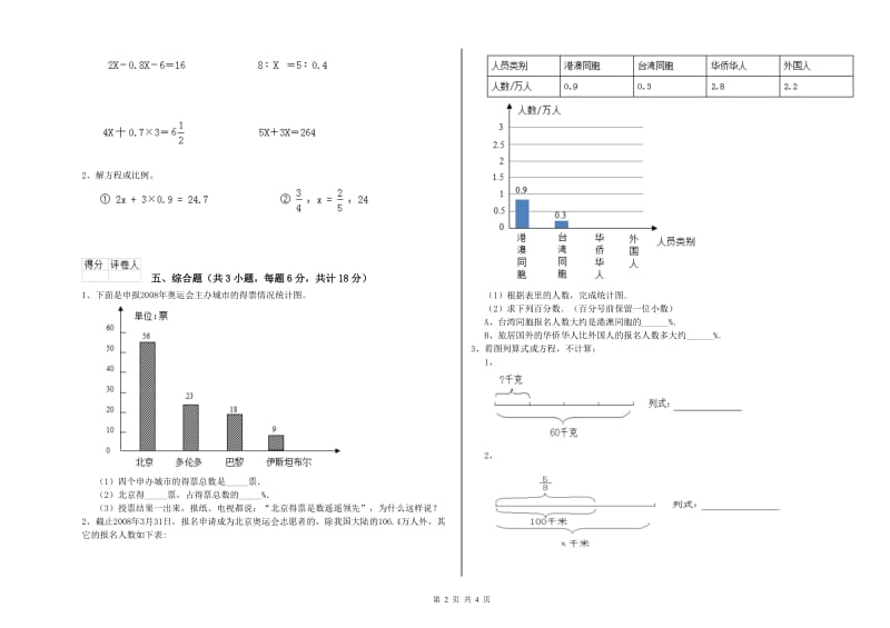 2020年实验小学小升初数学能力提升试题D卷 豫教版（附答案）.doc_第2页