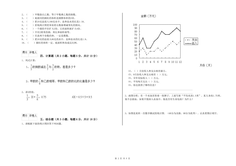 2020年实验小学小升初数学能力提升试卷C卷 湘教版（含答案）.doc_第2页