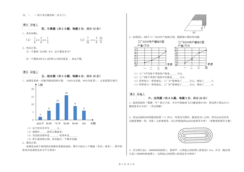 2020年实验小学小升初数学每日一练试卷C卷 长春版（附答案）.doc_第2页