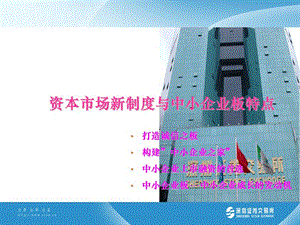 資本市場和中小城市企業(yè)板ppt課件.ppt