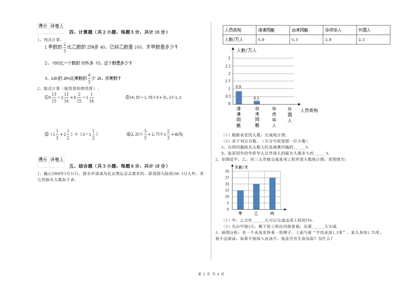 2020年实验小学小升初数学能力测试试题C卷 新人教版（含答案）.doc_第2页