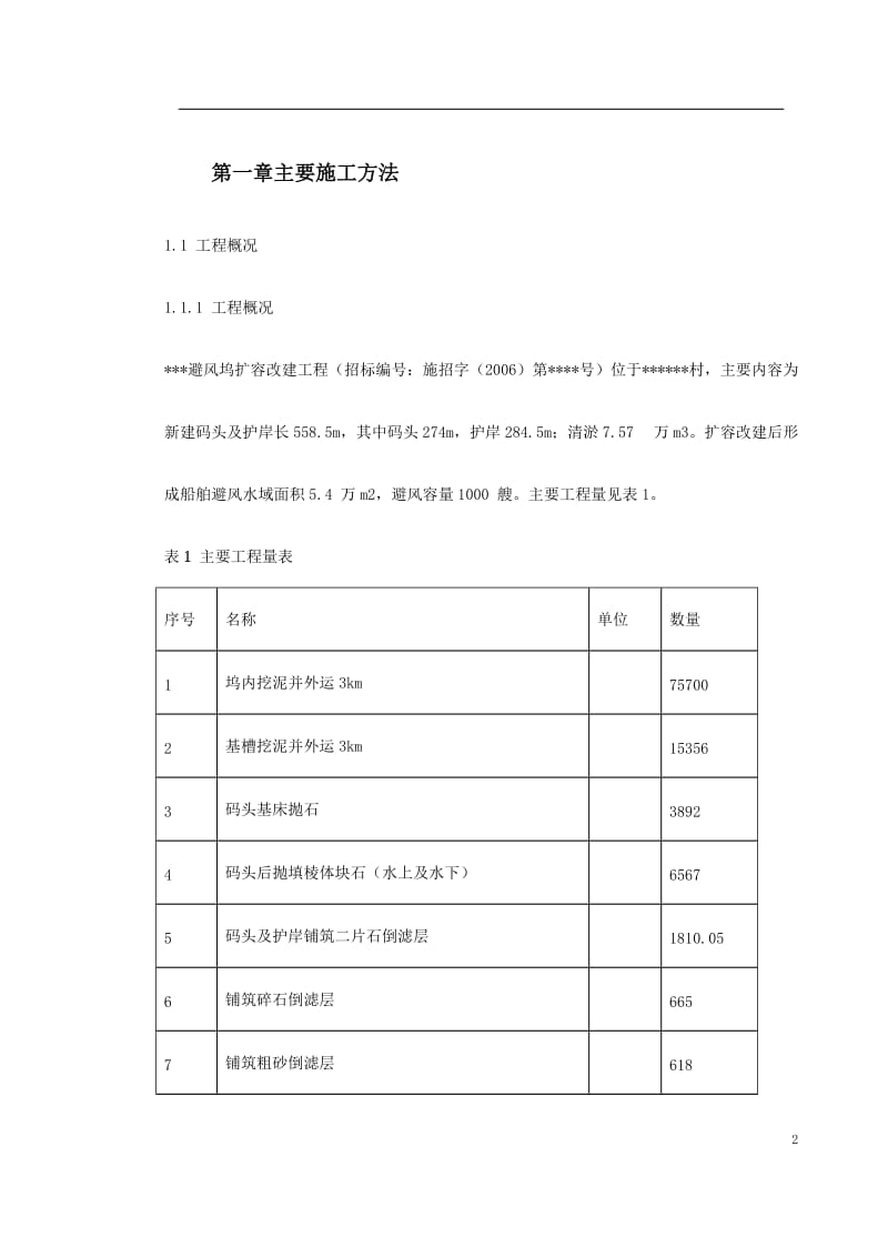 某避风坞扩容改建施工组织设计_第2页