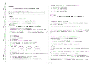 上海教育版六年级语文下学期能力提升试卷B卷 含答案.doc