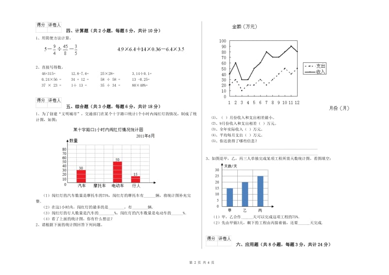 2020年实验小学小升初数学能力测试试卷A卷 人教版（附解析）.doc_第2页