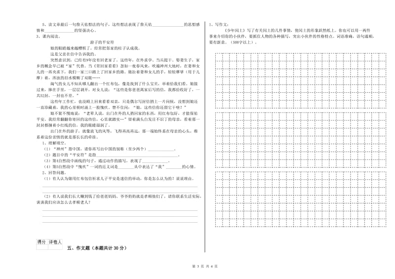 临沧市重点小学小升初语文能力提升试题 附解析.doc_第3页