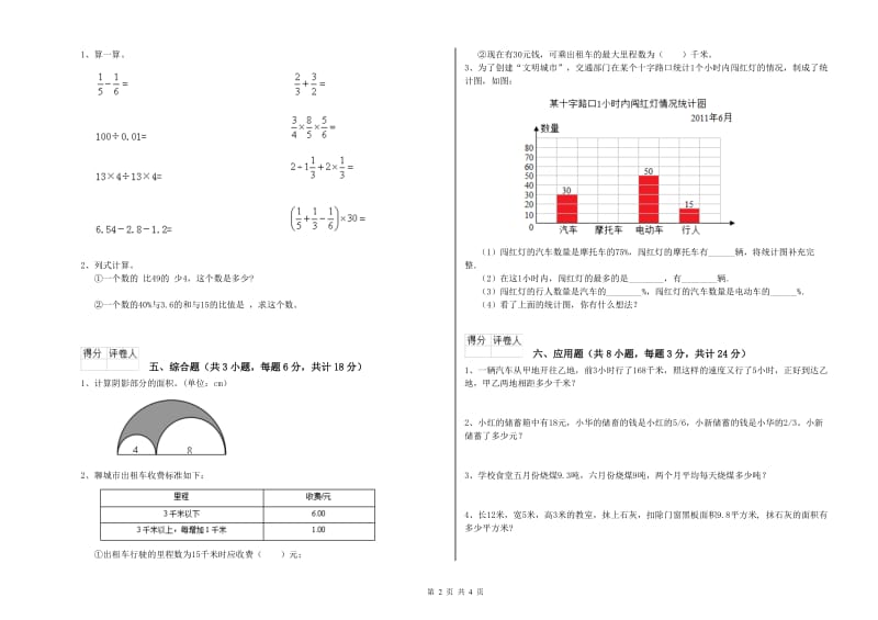 2020年实验小学小升初数学过关检测试题A卷 上海教育版（附解析）.doc_第2页